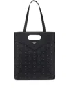 Mcm Large Diamond Visetos Tote Bag In Black