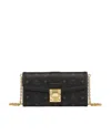 Mcm Large Tracy Flip Shoulder Bag In Black