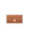 Mcm Large Wallet With Adjustable Shoulder Strap In Brown