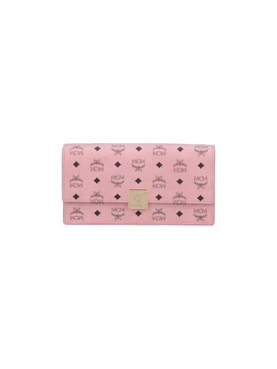 MCM LARGE WALLET WITH LOGO SHOULDER STRAP