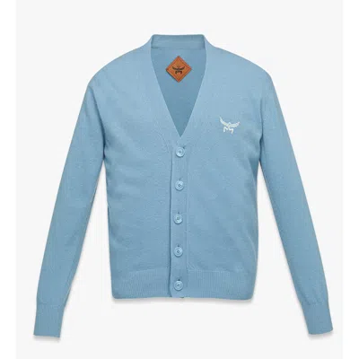 Mcm Laurel Cardigan In Wool And Recycled Cashmere In Blue