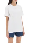 Mcm Essential Logo Print T-shirt In Organic Cotton In White