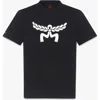 Mcm Laurel Logo Print T-shirt In Organic Cotton In Black