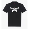 Mcm Men's Cotton Crew-neck T-shirt In Black