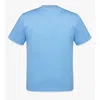 Mcm Laurel Logo Print T-shirt In Organic Cotton In Blue