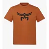 Mcm Cotton Crew-neck T-shirt In Brown