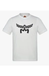 Mcm Laurel Logo Print T-shirt In White