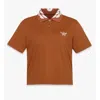 Mcm Laurel Piqué Polo In Brown