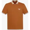 Mcm Laurel Piqué Polo In Cognac