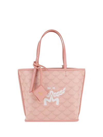 Mcm Laurel Shoulder Bag In Pink