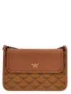 Mcm Printed Canvas Small Himmel Crossbody Bag In Brown
