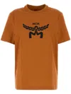 Mcm Cotton Crew-neck T-shirt In Brown