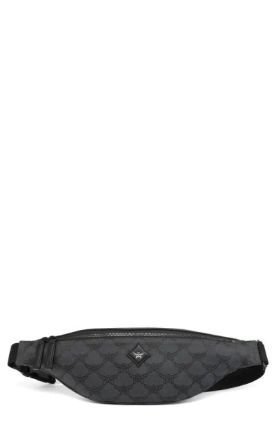 Mcm Lauretos Belt Bag In Black