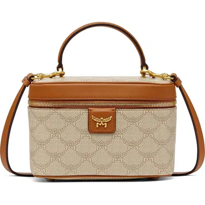 Mcm Lauretos Coated Canvas Crossbody Bag