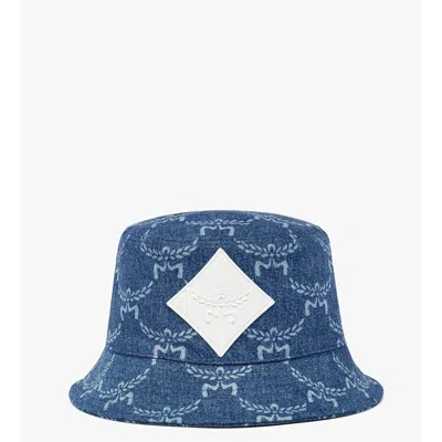 Mcm Lauretos Denim Bucket Hat