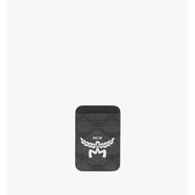 Mcm Lauretos Himmel N/s Card Case In Grey