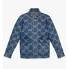 Mcm Lauretos Monogram Denim Shirt