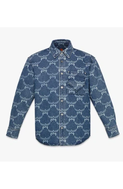 MCM MCM LAURETOS MONOGRAM DENIM SHIRT