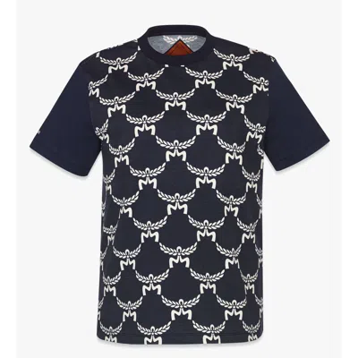 Mcm Lauretos Monogram T-shirt In Organic Cotton