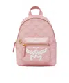 Mcm Lauretos Stark Bebe Boo Backpack In Pink