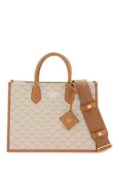 Mcm Himmel Tote Bag In 米色