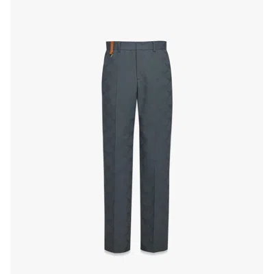 Mcm Lauretos Wool Jacquard Pants In Black