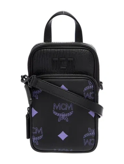 Pre-owned Mcm Leather Backpack In Black