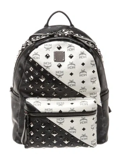 Pre-owned Mcm Leather Backpack In Black