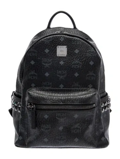 Pre-owned Mcm Leather Backpack In Black
