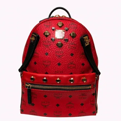 Pre-owned Mcm Leather Backpack ()