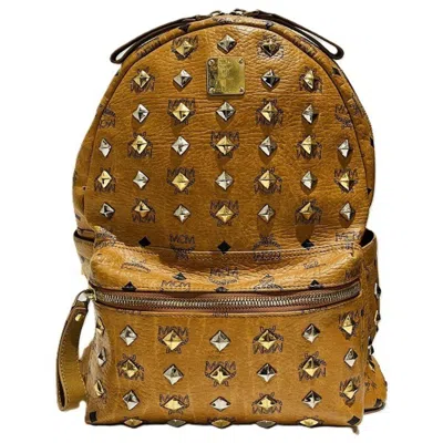 Pre-owned Mcm Leather Backpack ()
