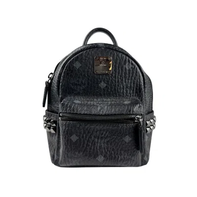 Pre-owned Mcm Leather Backpack () In Black