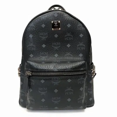 Pre-owned Mcm Leather Backpack () In Black