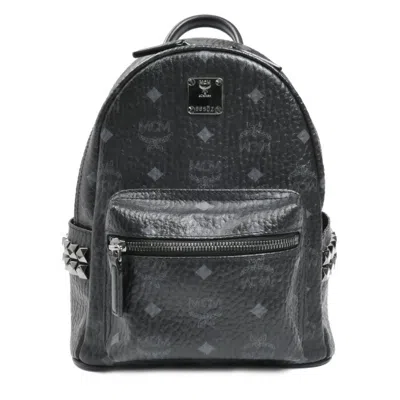 Pre-owned Mcm Leather Backpack () In Black