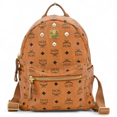Pre-owned Mcm Leather Backpack () In Brown