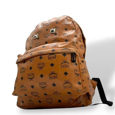 Pre-owned Mcm Leather Backpack () In Brown