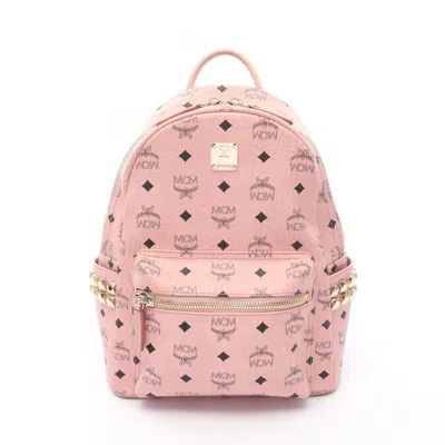 Pre-owned Mcm Leather Backpack () In Pink
