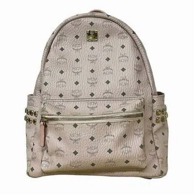 Pre-owned Mcm Leather Backpack () In Pink