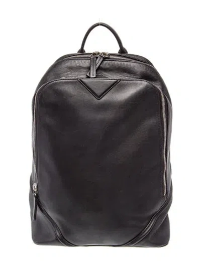 Pre-owned Mcm Leather Backpack In White
