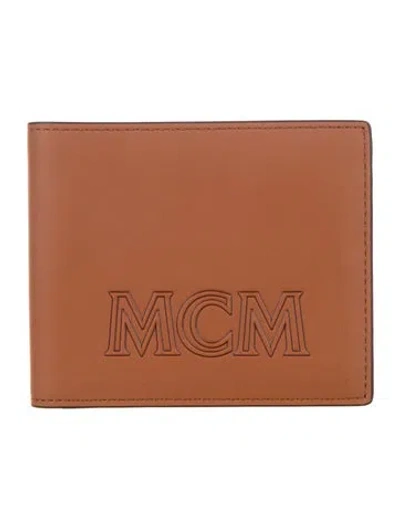 Pre-owned Mcm Leather Bifold Wallet In Brown
