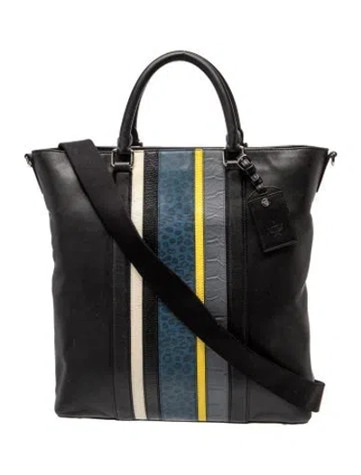 Pre-owned Mcm Leather Bucket Bag In Black