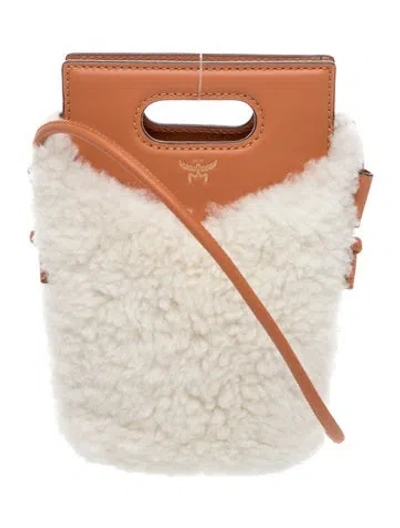 Pre-owned Mcm Leather Bucket Bag In Neutral