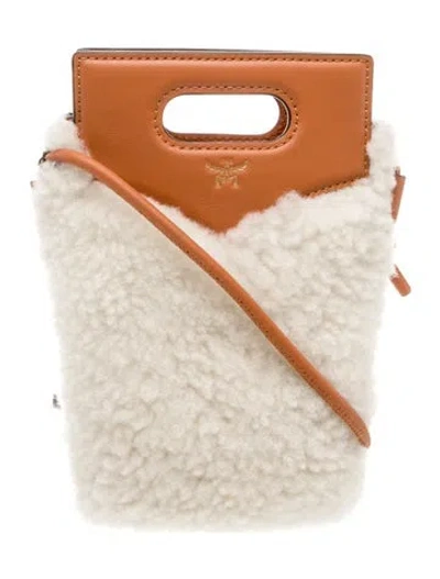 Pre-owned Mcm Leather Bucket Bag In Neutral