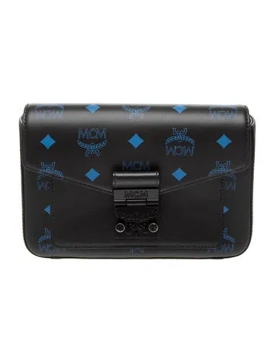 Pre-owned Mcm Leather Clutch In Black