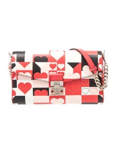 Pre-owned Mcm Leather Clutch In Multi