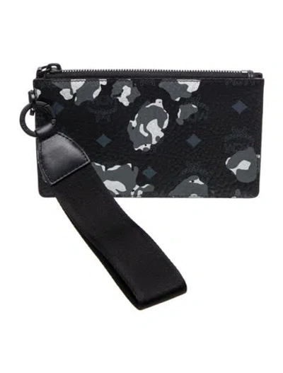Pre-owned Mcm Leather Clutch W/ Tags In Black