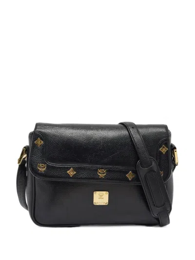 Pre-owned Mcm Leather Cross Body Bag In Black