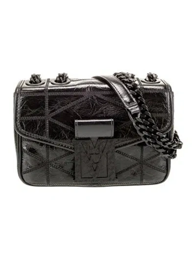 Pre-owned Mcm Leather Crossbody Bag In Black