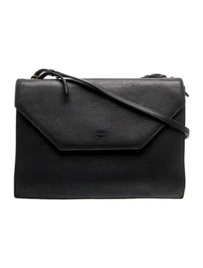 Pre-owned Mcm Leather Crossbody Bag In Black