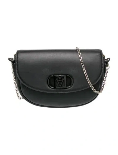 Pre-owned Mcm Leather Crossbody Bag In Black